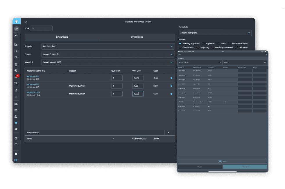 Production & Quality Tracking