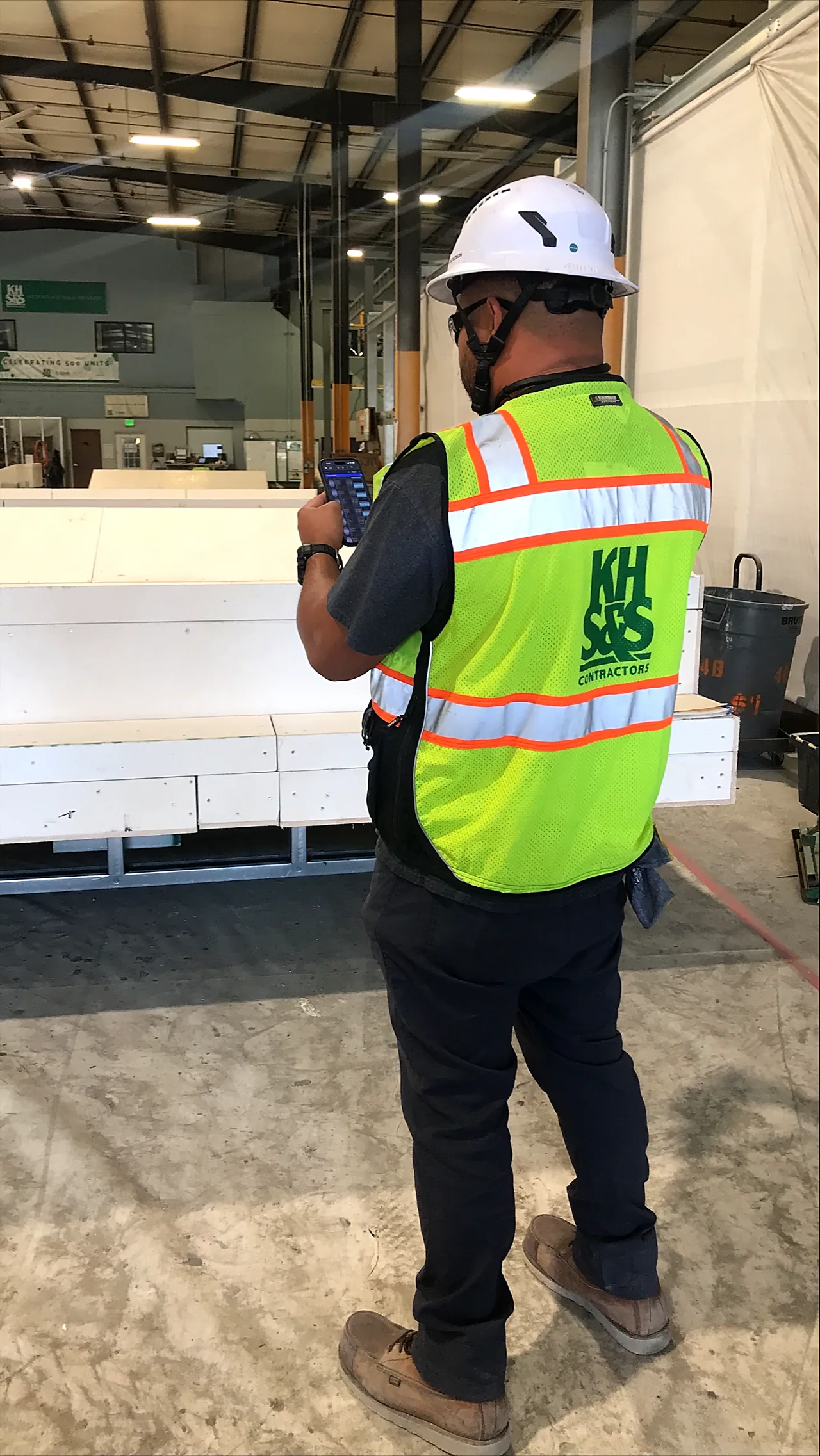 Receiving and staging inside the plant