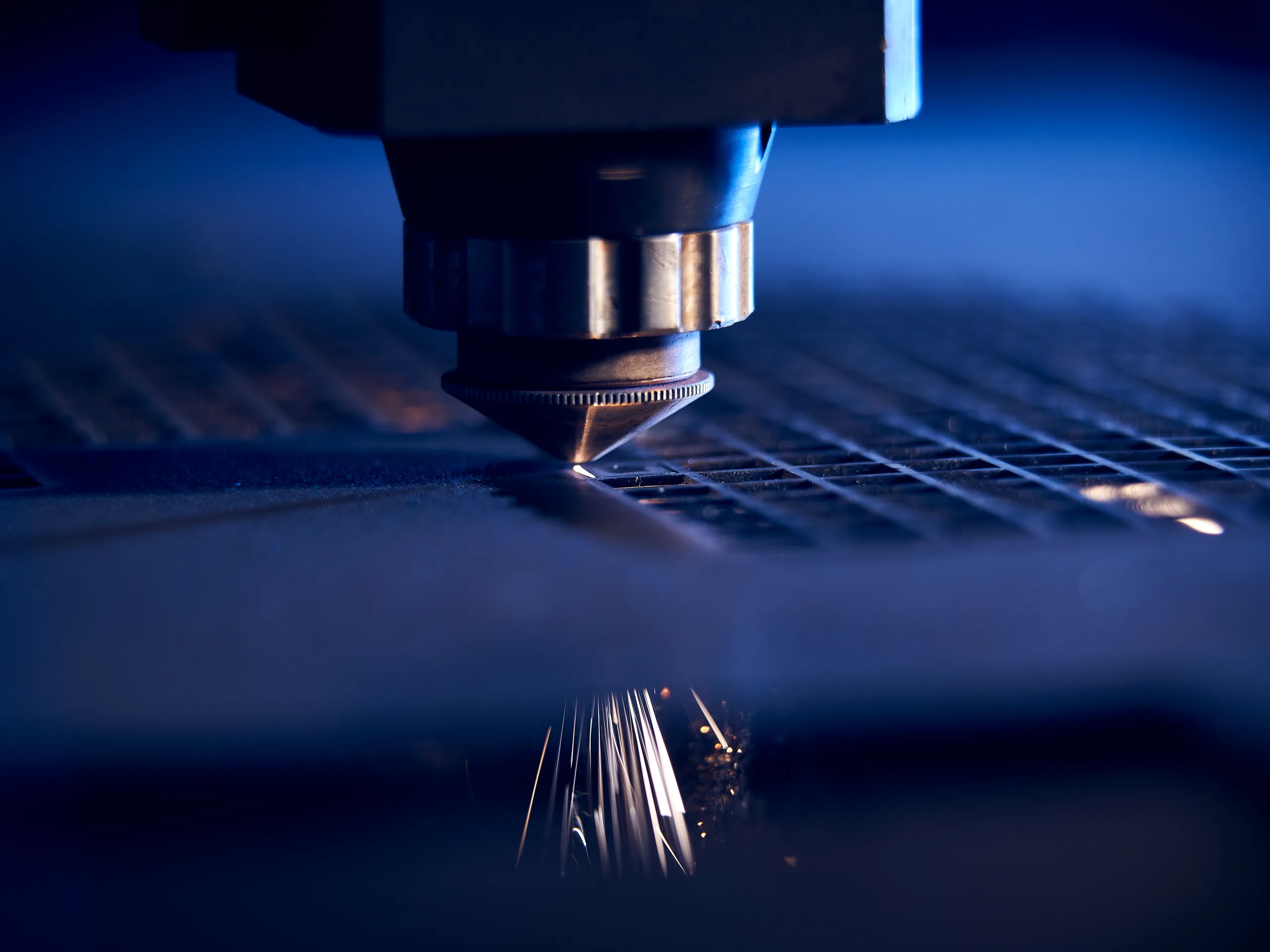 A CNC laser cutting sheet metal